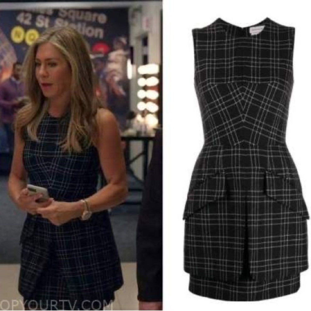 Alexander McQueen Black/White Check Print Dress Size 38/US 2 $2,700